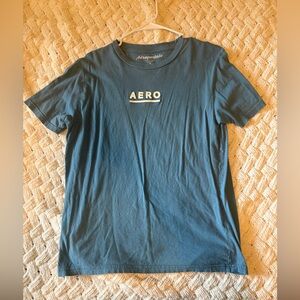 Aeropostale Teal AERO Logo Short Sleeve Tee